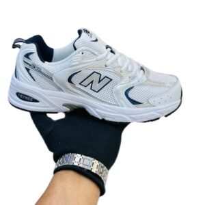 New Balance 530 White Silver Navy