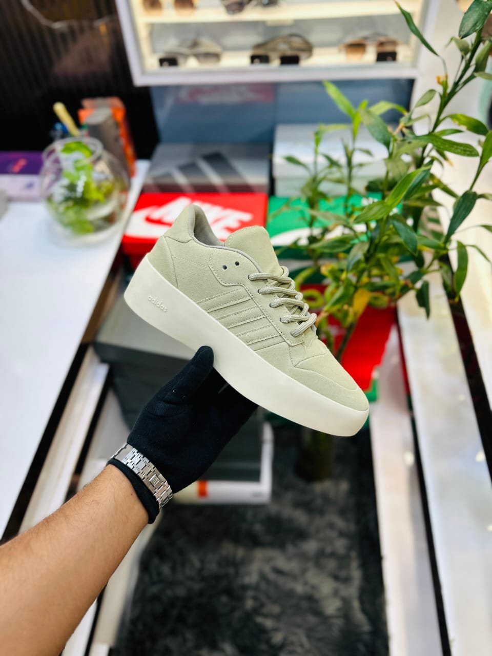Adidas Fear Of God Athletics Light Grey Sneakers - Image 2