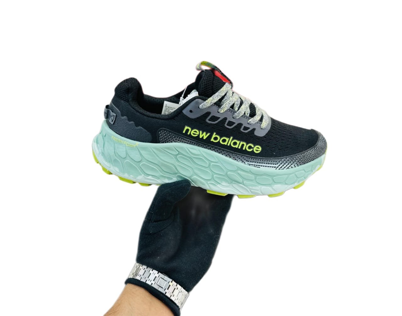 New Balance Fresh Foam X Trail V3 Black Grey Green Running Shoes