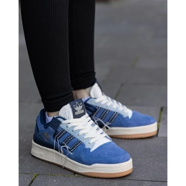 Adidas Forum 84 Low Blue-Denim Gum Men Shoes (FT340)