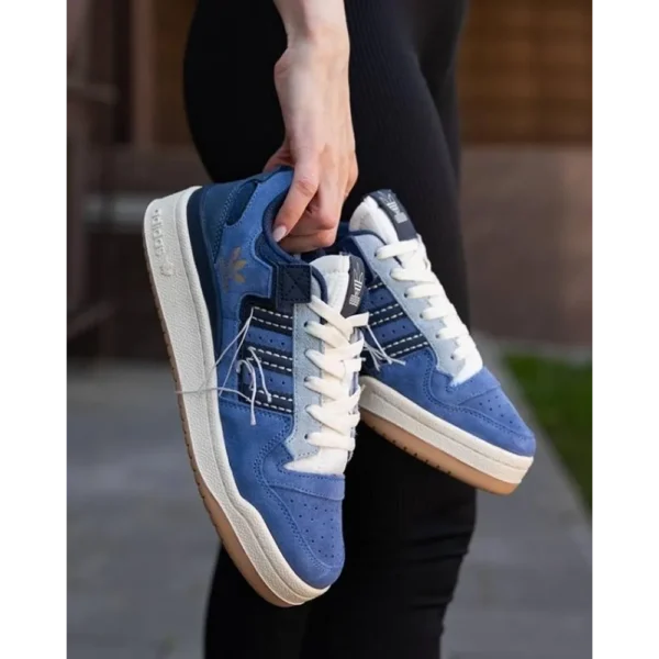 Adidas Forum 84 Low Blue-Denim Gum Men Shoes (FT668)