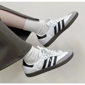 Adidas Samba White Black Shoes For Men (BOT504)