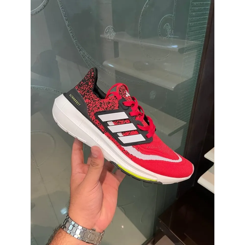 Adidas Ultraboost Light Red Black Men Shoes (FT708)