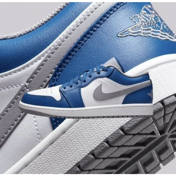 Jordan 1 Low True Blue Men Shoes (FT481)