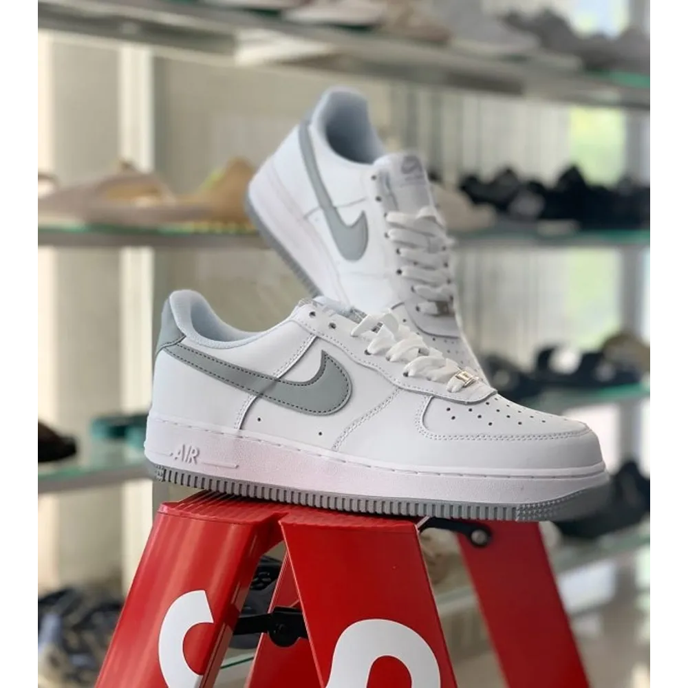Nike Air Force 1 07 Light Smoke Grey Men Shoes (FT362)