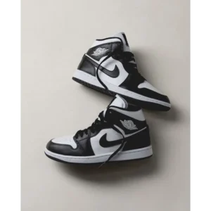 Nike Air Jordan 1 High Black White Shoes For Men (BSF08)