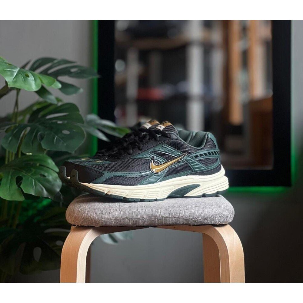 Nike Initiator Black Bronzine Vintage Green Shoes For Men (BOT47)
