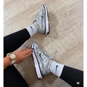 Nike P-6000 Metallic Silver Navy Men Shoes (FT682)