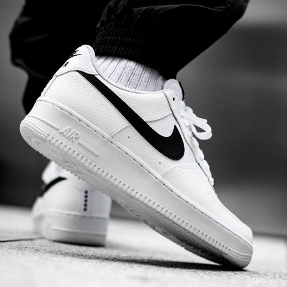 Premium Nike Air Force 1 White Black Shoes For Men (BSF1024)