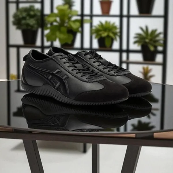 Premium Onitsuka Tiger Mexico 66 Driving Triple Black Shoes For Men (BSF1034)