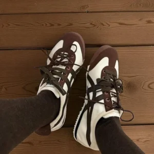 Premium Onitsuka Tiger Mexico 66 White Coffee Brown Shoes For Men (BSF1028)