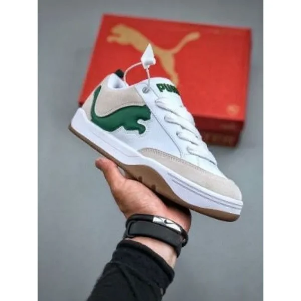 Puma Park Lifestyle Sail White Green Shoes For Men (BOT117)