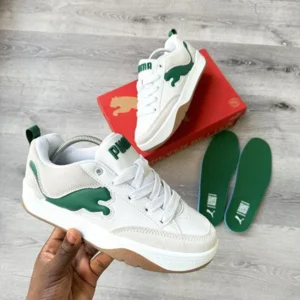 Puma Park Lifestyle Sail White Green Shoes For Men (BOT117)