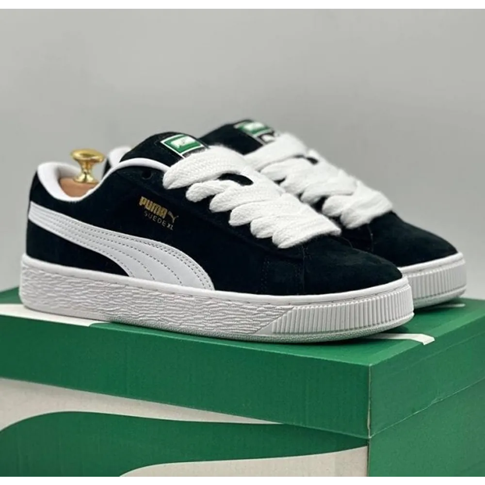 Puma Suede XL White Black Men Shoes (FT609)