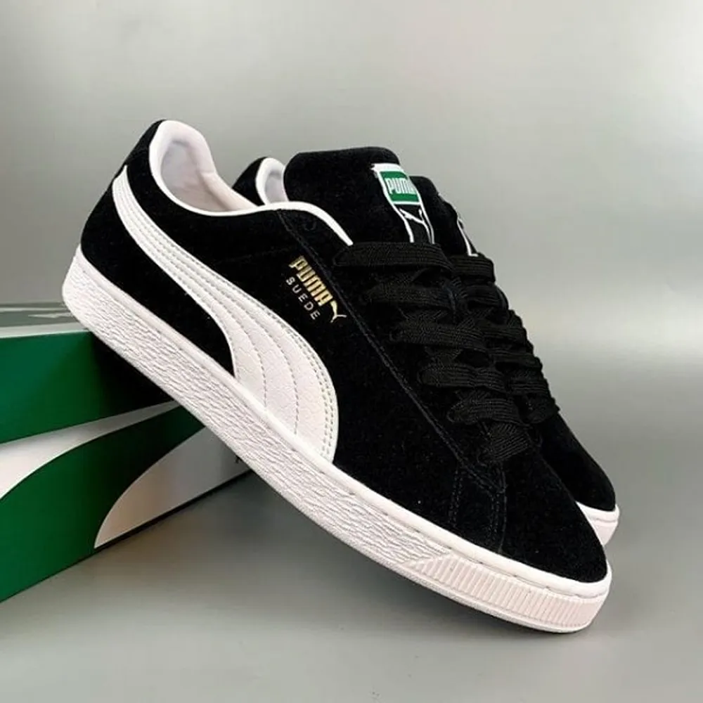 Puma Suede XL White Black Men Shoes (FT609)
