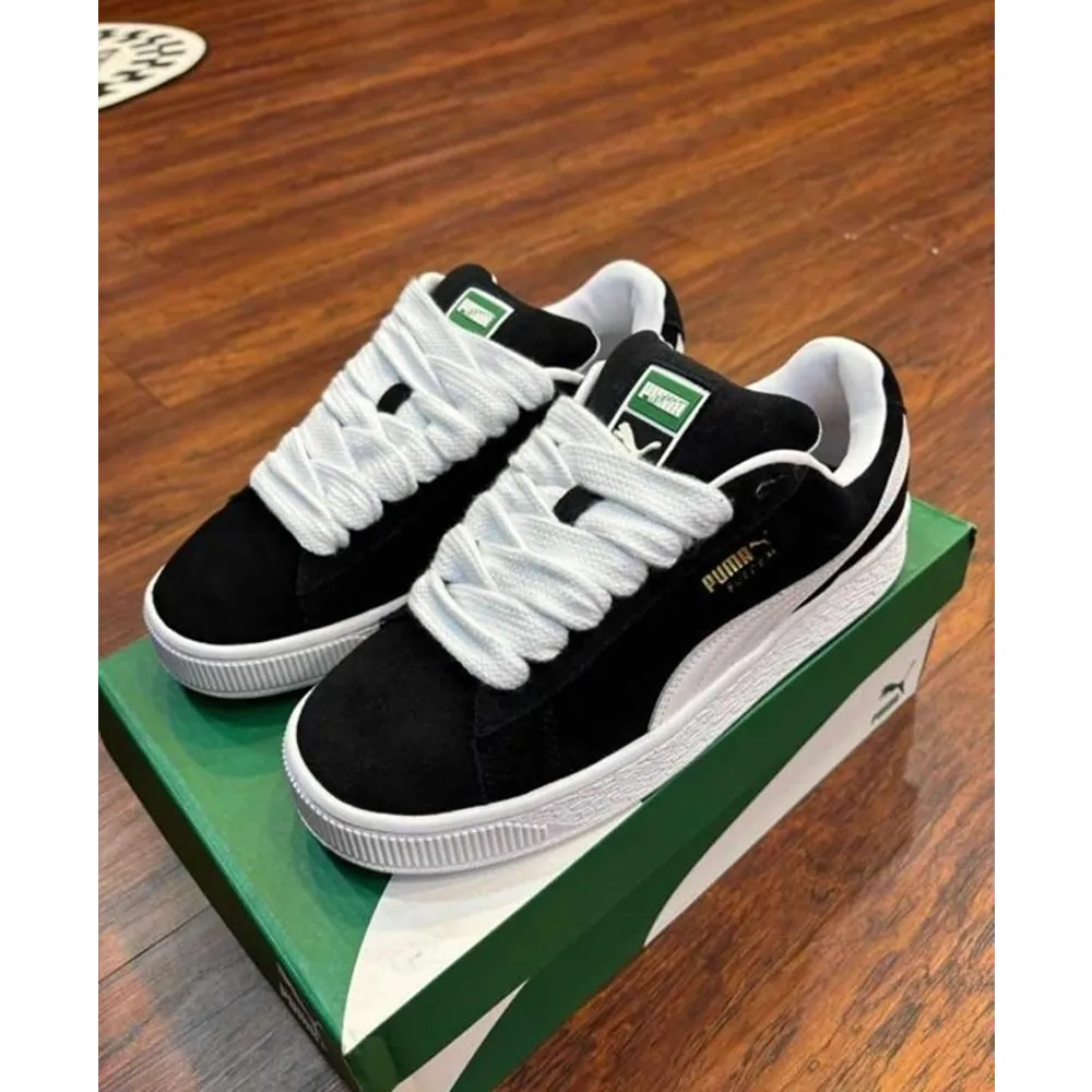 Puma Suede XL White Black Men Shoes (FT609)