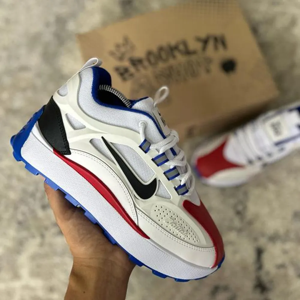 Nike Bailleli White Red Shoes For Men (FT61) - Image 2