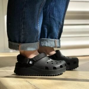 Branded Hiker Full Black Clogs