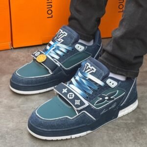 Louis Vuitton LV Trainer Sneaker Blue Men Shoes
