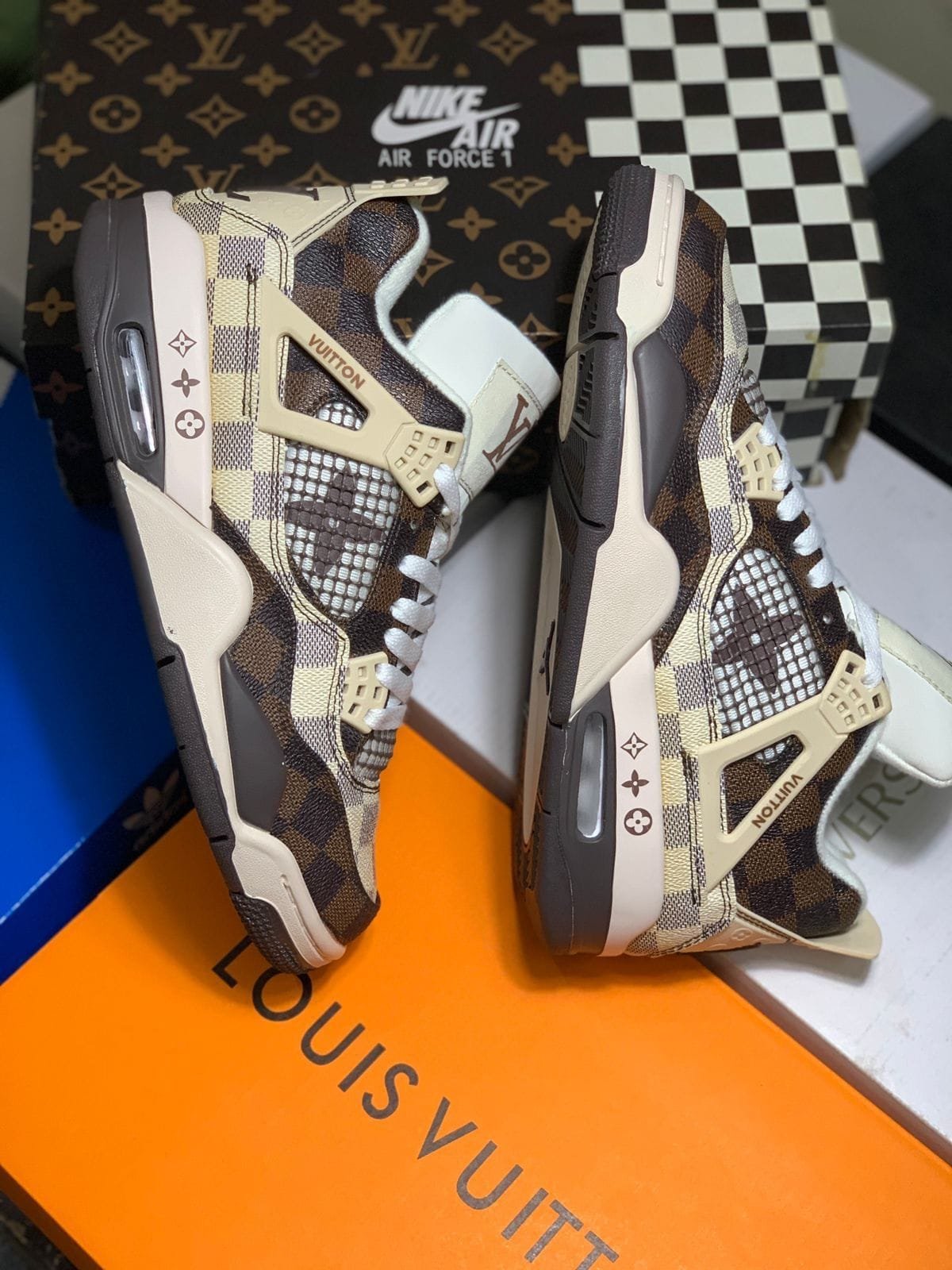 Branded Retro 4 Louis Vuitton Sneakers - Image 3