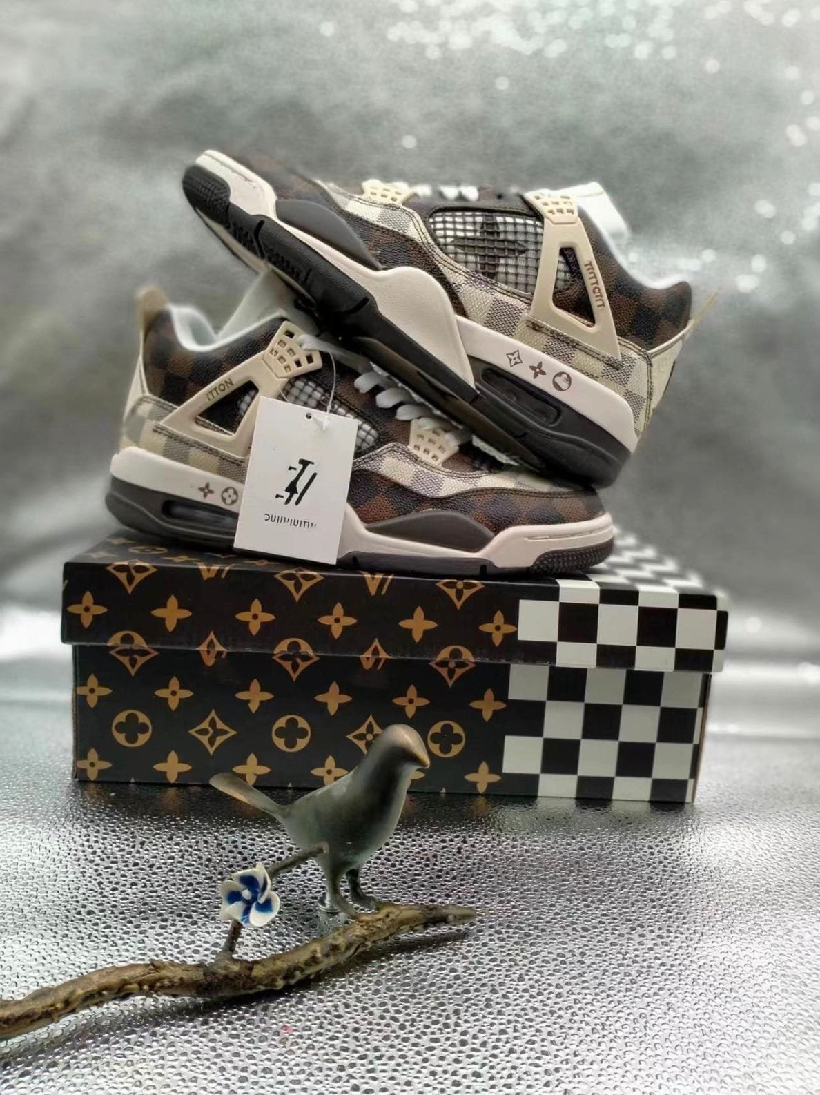 Branded Retro 4 Louis Vuitton Sneakers - Image 2