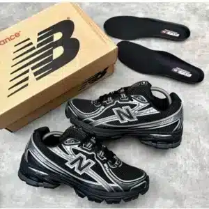 first copy new balance 740 black silver shoes for men