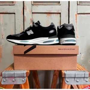 New Balance 991 V2 Black Grey Shoes For Men (LAB16)