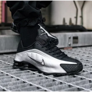 Nike Shox R4 Preto Prata Shoes For Men (BSF684)
