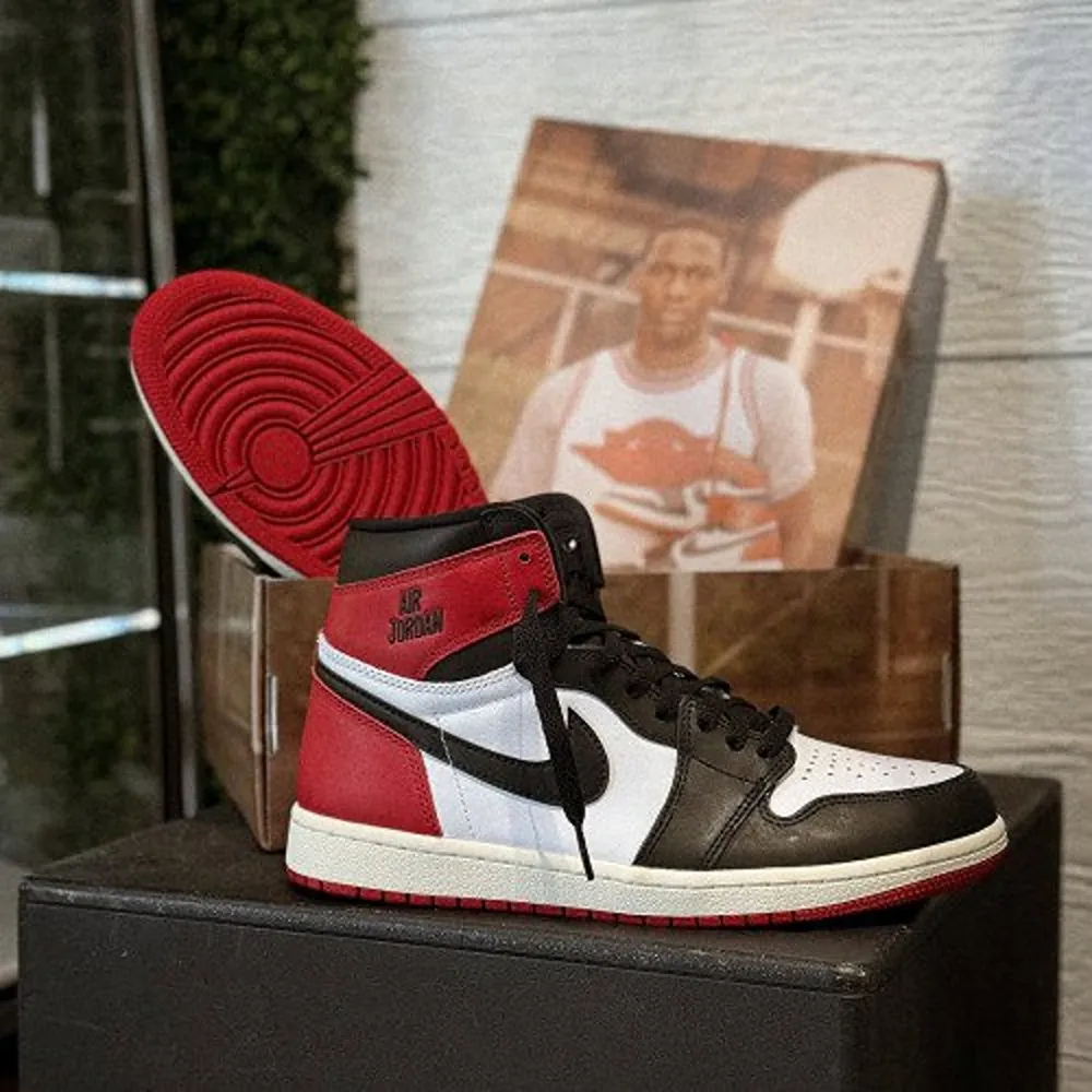 Nike Air Jordan 1 High Black Toe Reimagined Shoes For Men (BSF698)