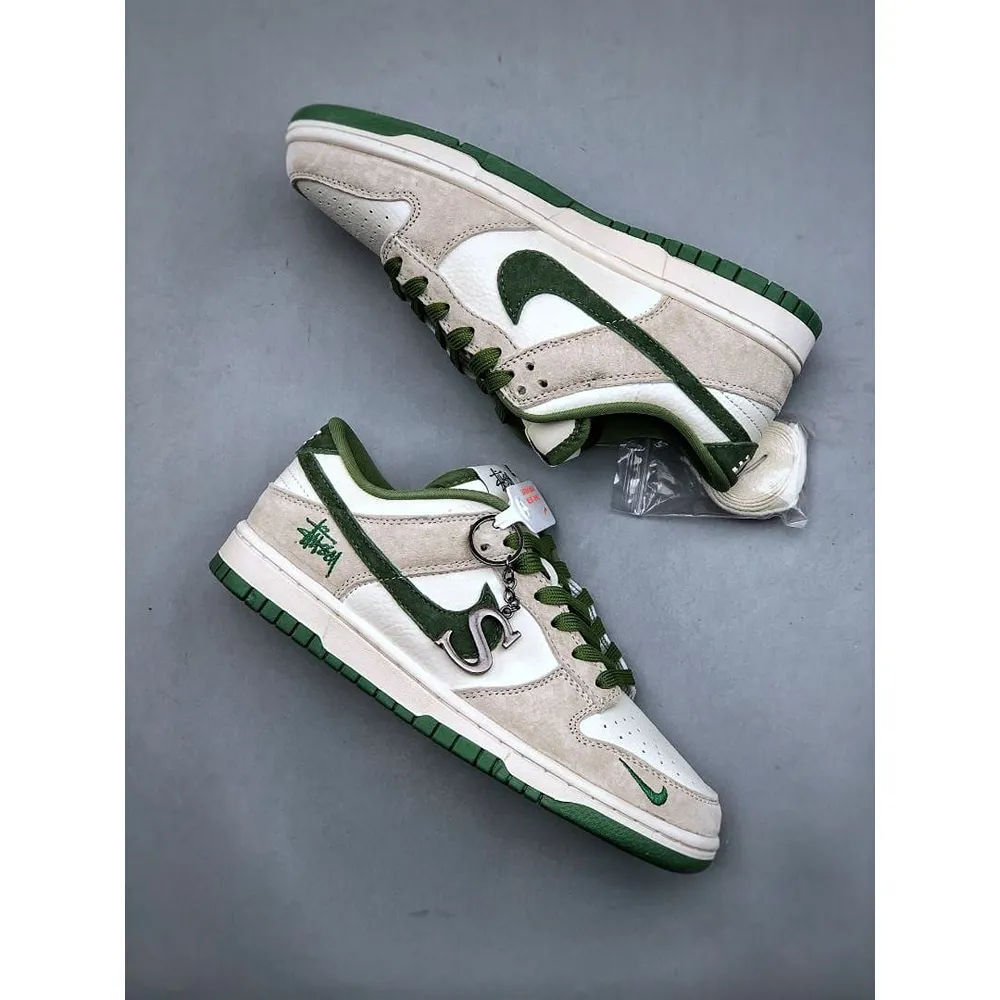 Nike Stussy X Sb Dunk Low White Green (BOT1204)