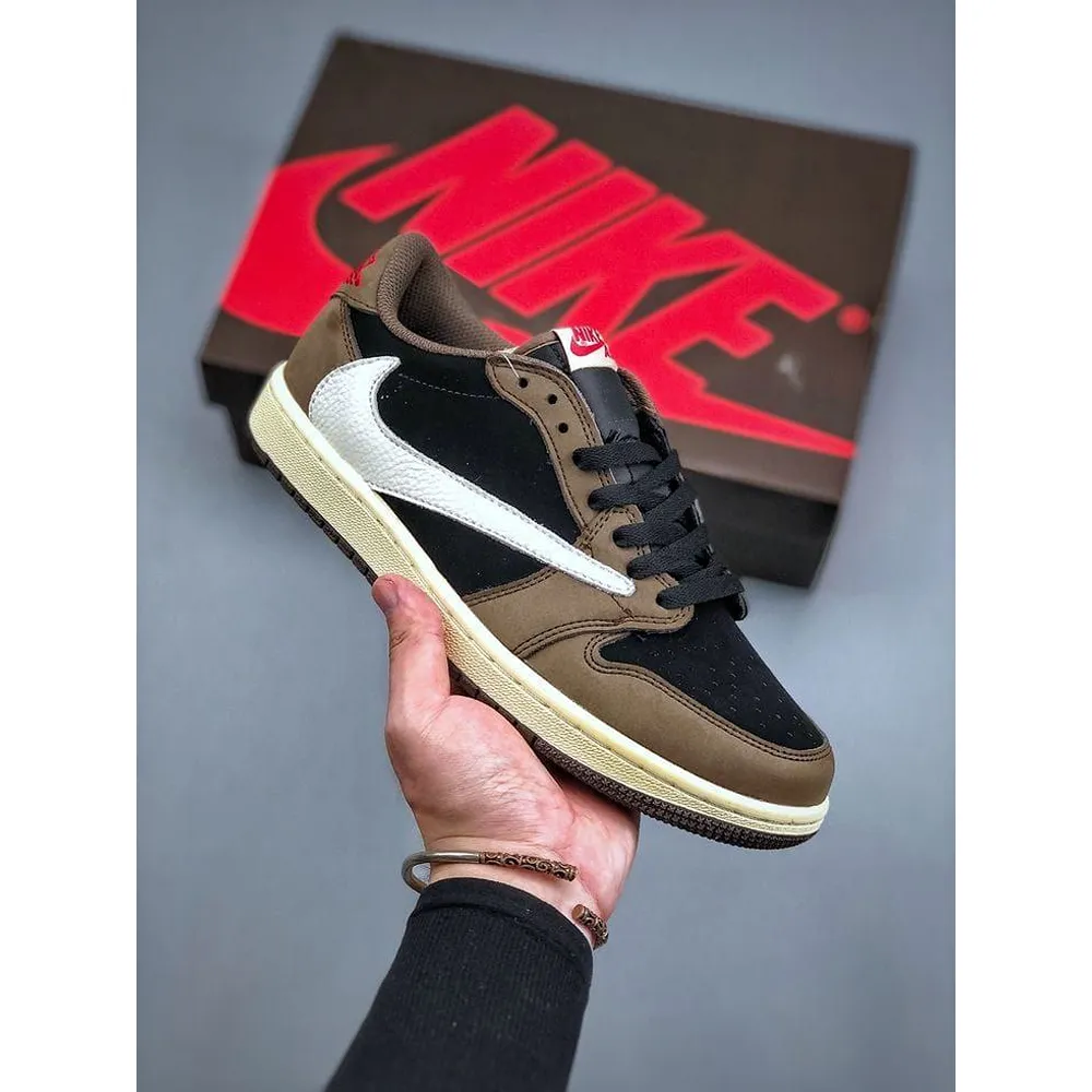 Travis Scott X Air Jordan 1 Low Shoes For Men (LAB892) - Image 4
