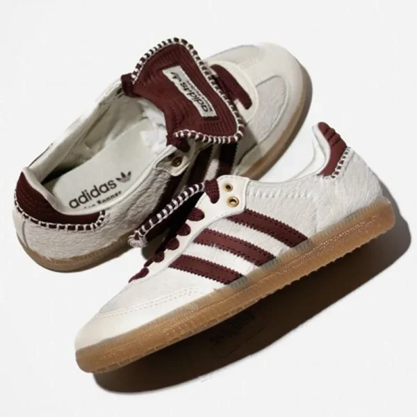 Adidas Samba Pony Tonal Wales Bonner Cream White Shoes For Men (BSF832)