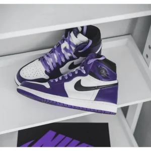 Nike Air Jordan 1 High Purple Shoes For Men (LAZ467)