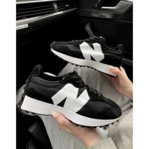 Premium New Balance 327 Black White Shoes For Men (LAB1222)