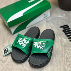 Premium Puma Softride Flip Flops Pro 24 Super Black Gold For Men (LAB1337)