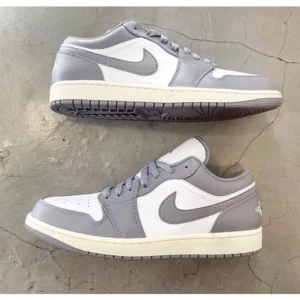 Premium Air Jordan 1 Low Vintage Grey Shoes For Men (LAZ505)