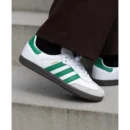 Premium Adidas Samba White Green Shoes For Men (LAB1615)