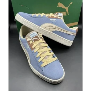 Premium Puma Sneakers Zen Blue Brown Mushroom Shoes For Men (BOT2226)