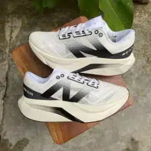New Balance Fuell Cell Elite V4 White Black Shoes For Men (LAB889)