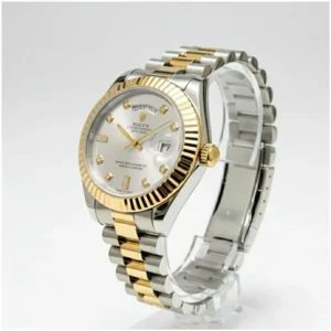 Trendy Rolex Oyster Perpetual Watch Gold White For Men (BOT293)