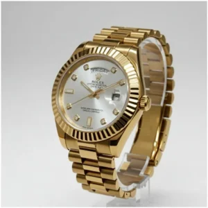 Trendy Rolex Oyster Perpetual Watch Gold White For Men (BOT288)