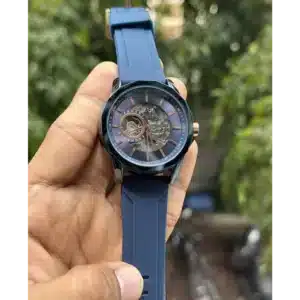 Armani Exchange Watch All Blue With Copper Automatic For Men (SHZ1011)