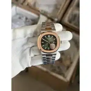 Patek Philippe Watch Nautilus Quartz Dual tone  For Men (BOT511)
