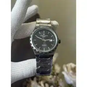 Vacheron Watch Constantin Gunmetal Grey Quartz For Men (SHZ1238)