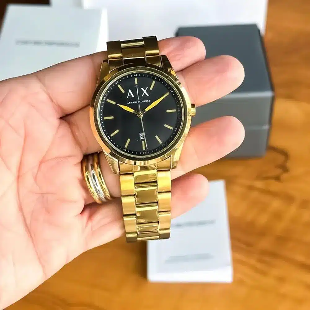 Armani Watch Gold Black For Men (SW465)