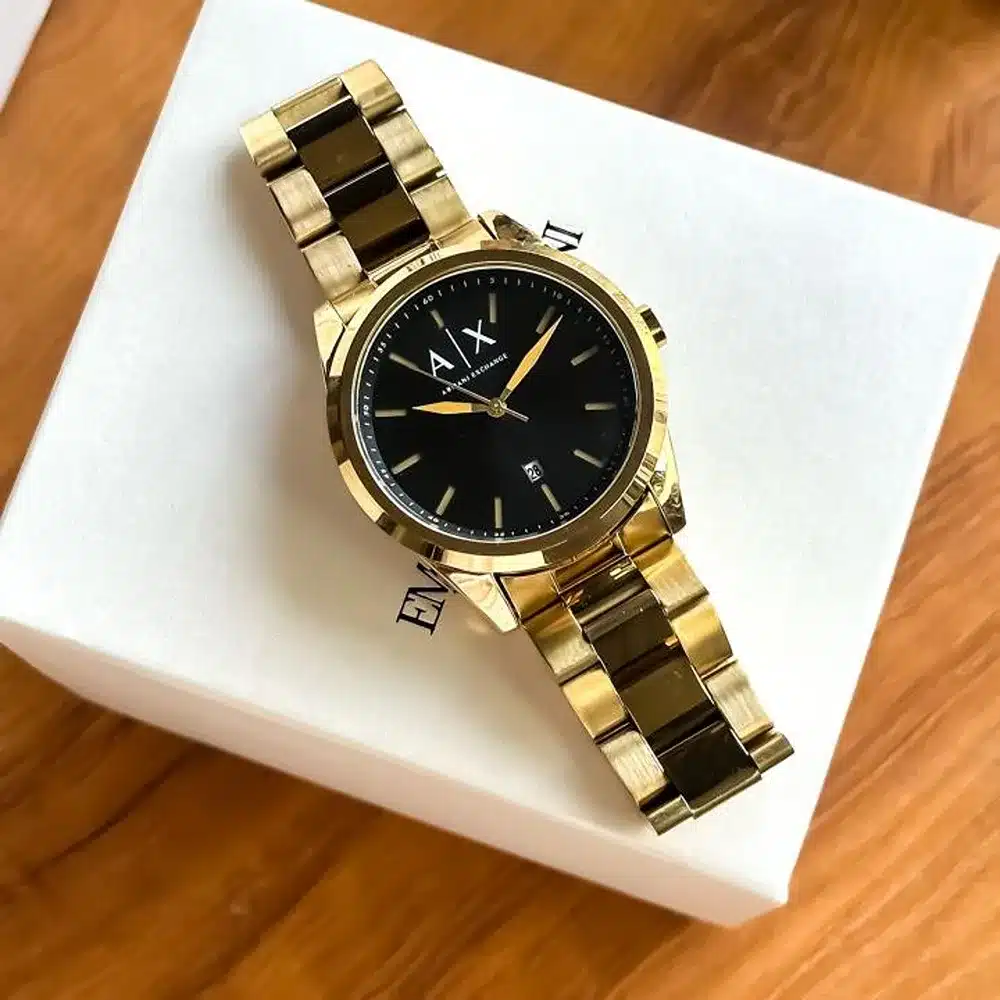 Armani Watch Gold Black For Men (SW465) - Image 2